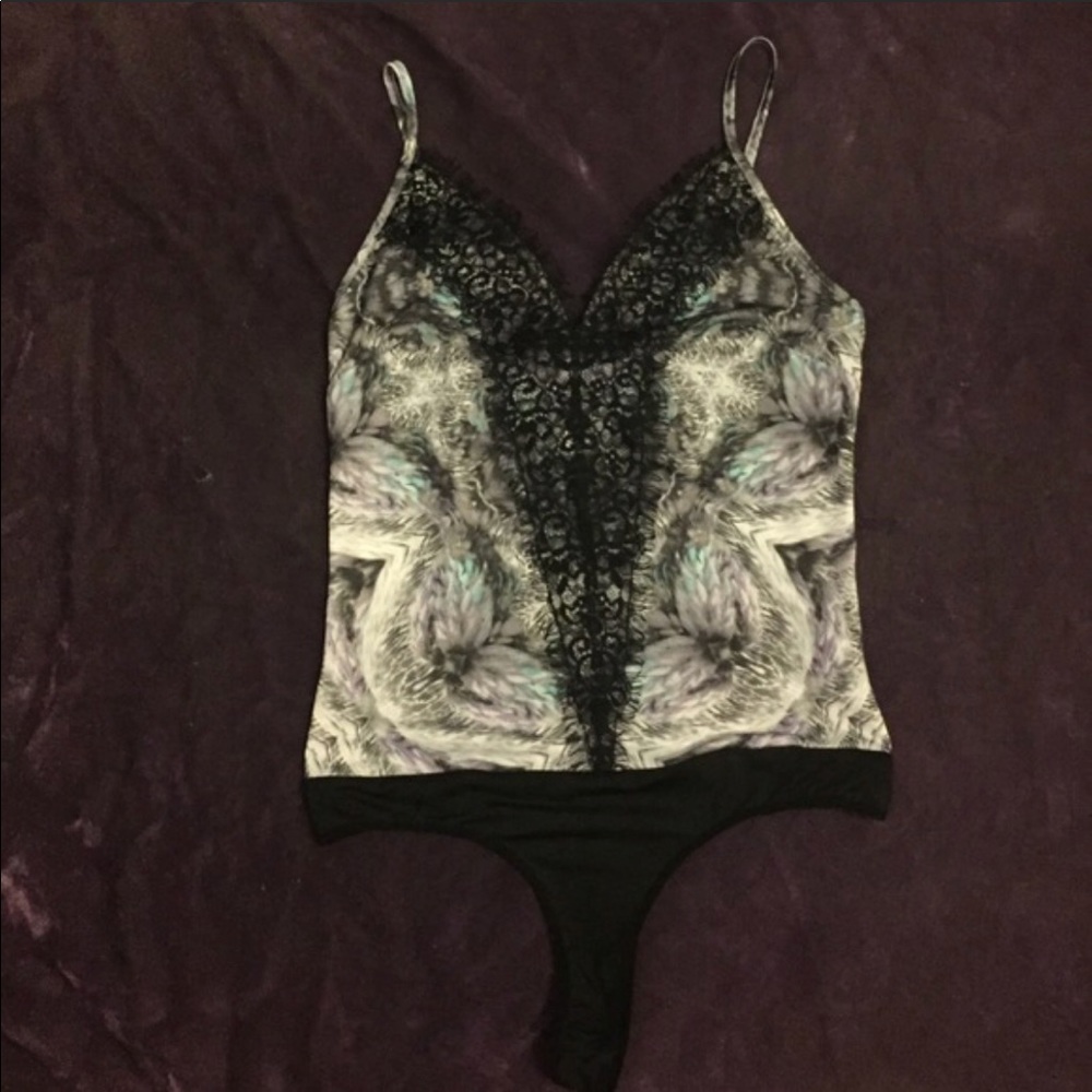 Bebe lace insert body suit